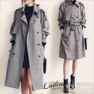 トレンチコート レディース チェスターコート ロング アウター 秋冬 トップス コート 通勤 レディースコート スリム OL ロング丈 お洒落 大きいサイズ