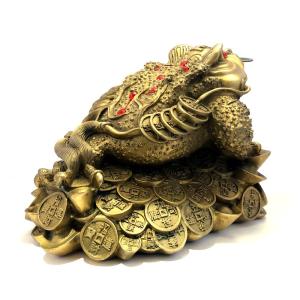 蟾蜍の置物 三本脚の蛙 王様 カエルの詳細画像3