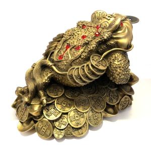 蟾蜍の置物 三本脚の蛙 王様 カエルの詳細画像4
