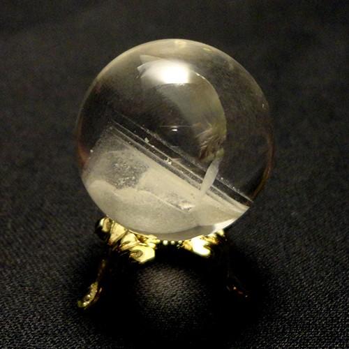 特選 ホワイトファントム水晶 丸玉26mm 開運 改運