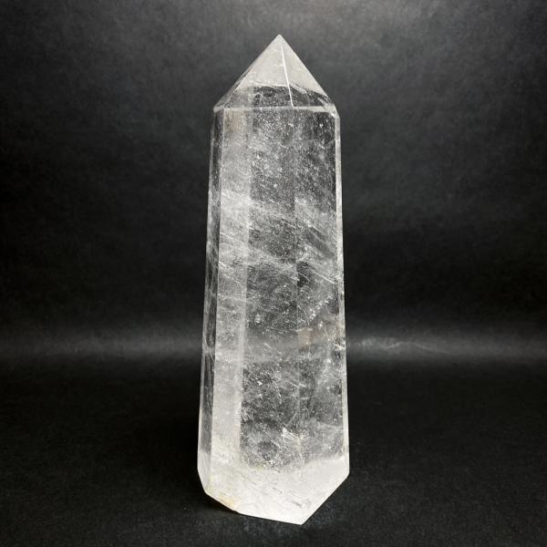 レインボー入り 水晶六角柱 水晶ポイント 686g