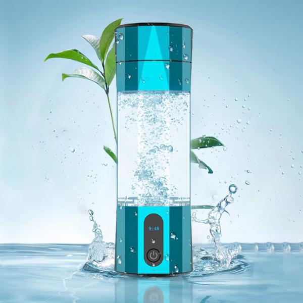 水素水生成器 超高濃度 8000ppb 携帯 充電式 水素水ボトル 300ML ボトル式電解水機 水...