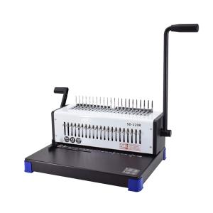 製本機 多穴パンチ A4サイズ/34穴 製本枚数130枚/穴あけ枚数15枚 製本機 穴明けの数量を調整できる A4 調整可能 手動 卓上型 パッキン/クリップ両用 オフィス用