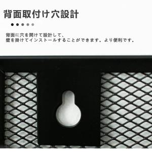 書類収納 壁掛けラック 収納ラック 金属 10...の詳細画像3