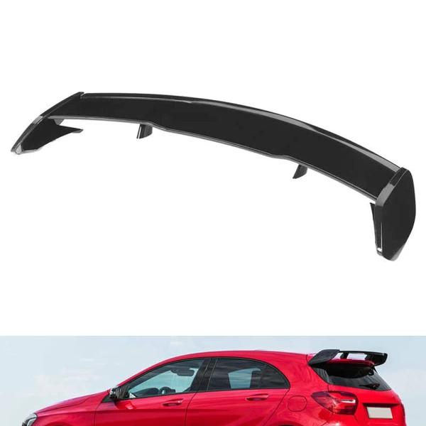 W176リアスポイラー、A45光沢のある黒リアルーフスポイラーフィットメルセデスベンツAクラスW17...