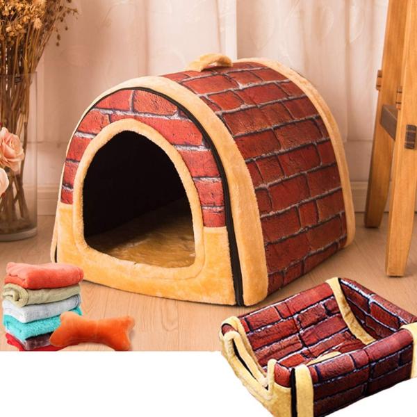 犬 ドーム型ベッド ペットベッド 犬猫用 ペットハウス ねこハウス 犬小屋 猫 テント ペットクッシ...