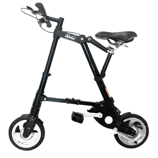 超軽量超小型A型折りたたみ自転車 スポーツ アウトドア 駅通い ピクニック 遠足 収納袋付き折りたた...