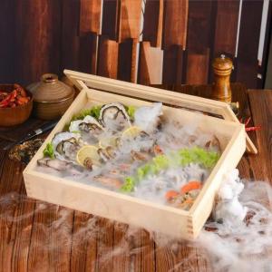 大 ネタ箱 目皿 アクリル製 フタ付飲食店 寿...の詳細画像2