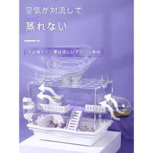 ハムスターケージ アクリル 透明ケージ 小動物...の詳細画像2