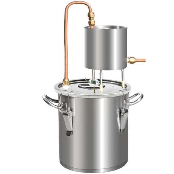 蒸留器 酒 蒸留水器 銅 20L 精油 芳香 ホーム蒸留器 家庭用 ワイン造りセット ステンレス鋼製...