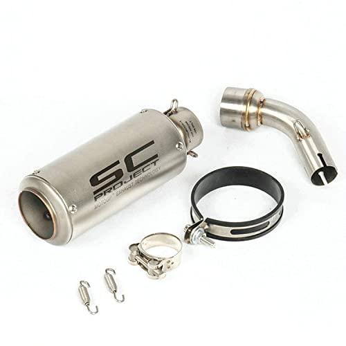 オートバイ排気口 エキゾーストパイプ 中間パイプ バイクサイレンサー スリップオンマフラー バイクマ...