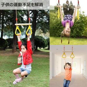 子供吊り輪 ぶら下がり 体操吊り輪 2m キッ...の詳細画像1