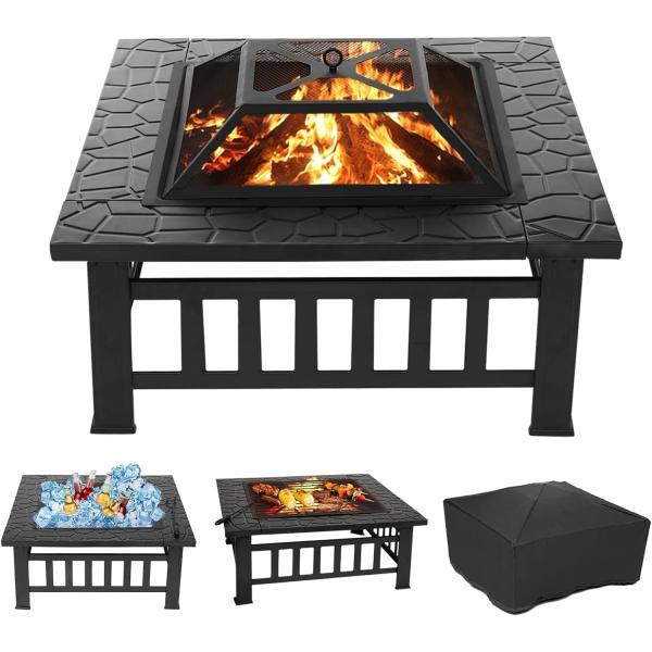 バーベキューコンロ ファイヤーピット 大型 焚き火 大型 バーベキュー 自宅 庭 大人数 耐熱性 自...