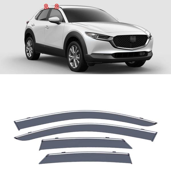 車用サイドバイザー マツダ CX-30 DM系 2020 2021 専用 ドアバイザー サイドバイザ...