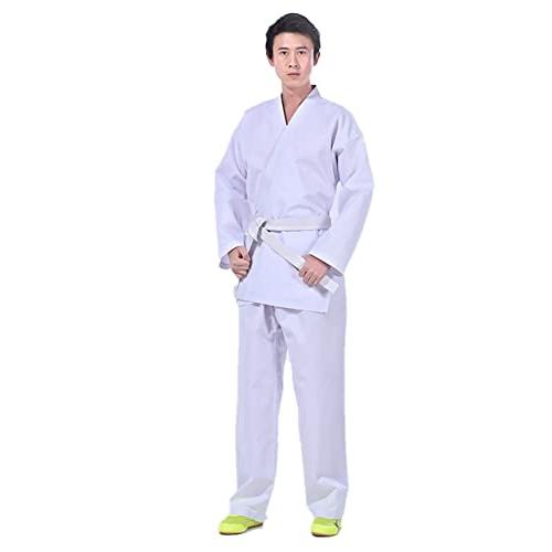 授業用 柔道着 柔道衣 色：ホワイト 白帯付き （上下＋帯の３点セット） 男女兼用 （103-192...