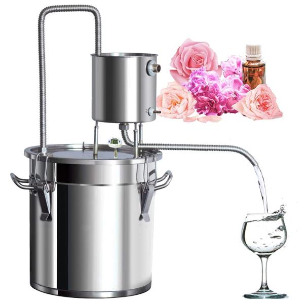 蒸留器 酒 蒸留水器 精油 芳香 ホーム蒸留器 家庭用 ワイン造りセット ステンレス鋼製 発酵タンク...