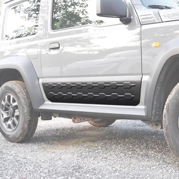 新型スズキジムニー ドアサイドガード JB64 ジムニーシエラJB74 ドア保護 傷防止 防衝撃 車...
