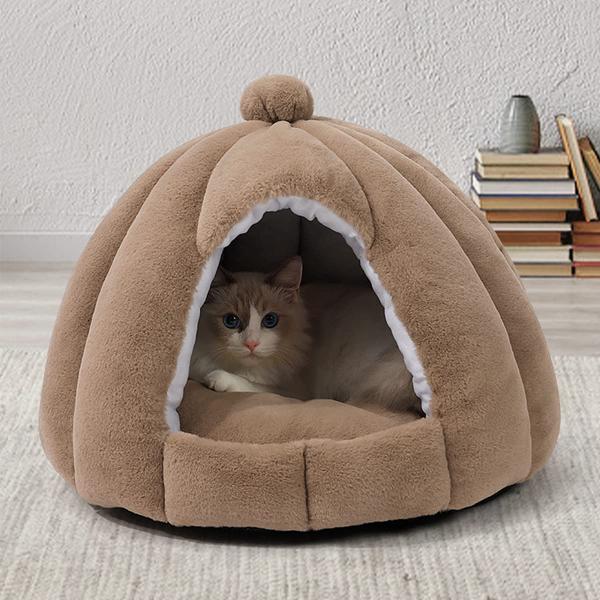 猫ハウス 猫用ベッド ドーム型 暖房 エアコン適応 ベッドマット ペットハウス ペットベッド 犬小屋...