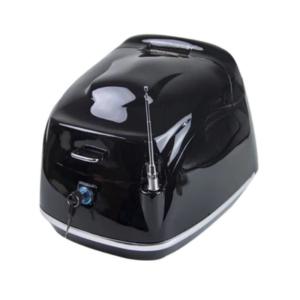 バイク用 リアボックス トップケース 35L バイク用ボックス 着脱可能式大容量 原付 スクーター フルフェイス収納可能 ヘルメット入れ 汎用 アンテナ飾り