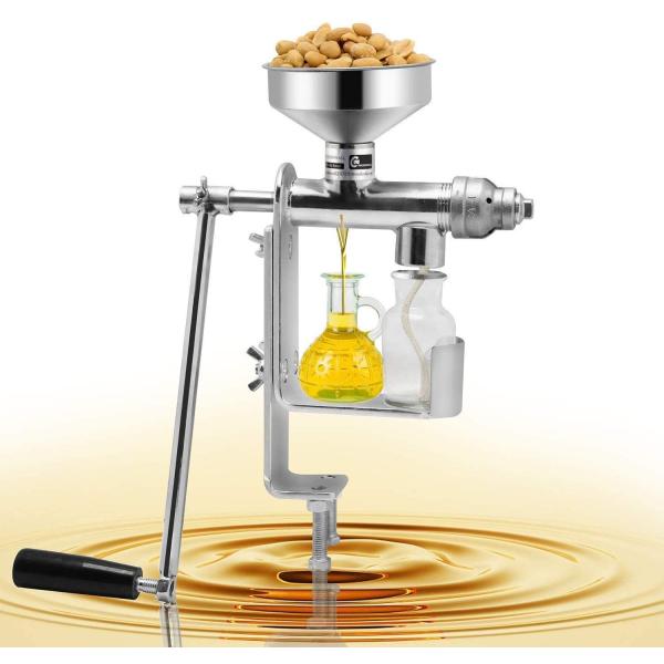 手動油絞り器 オイル搾り機 卓上油搾り機 小型搾油機 オイルプレスマシン 手動式 ピーナッツ/ゴマ/...