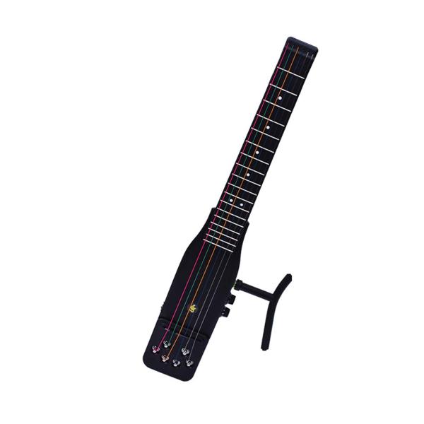 トラベルギター、エレクトリックサイレントギター18フレットクールプラスチック練習6弦アコースティック...