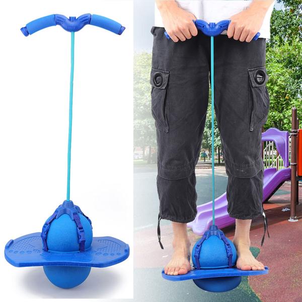 子供がジャンプするボール、ホッピングボール、15x10.2インチの赤/青、屋内および屋外用の強くて硬...