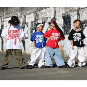 キッズダンス衣装 Tシャツ トップス ヒップホ...の詳細画像3