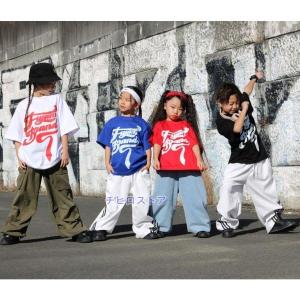 キッズダンス衣装 Tシャツ トップス ヒップホ...の詳細画像4