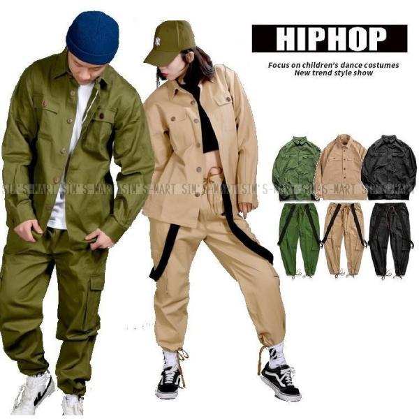 ヒップホップ ダンス衣装 セットアップ メンズ レディース 大人 キッズ ヒップホップファッション ...