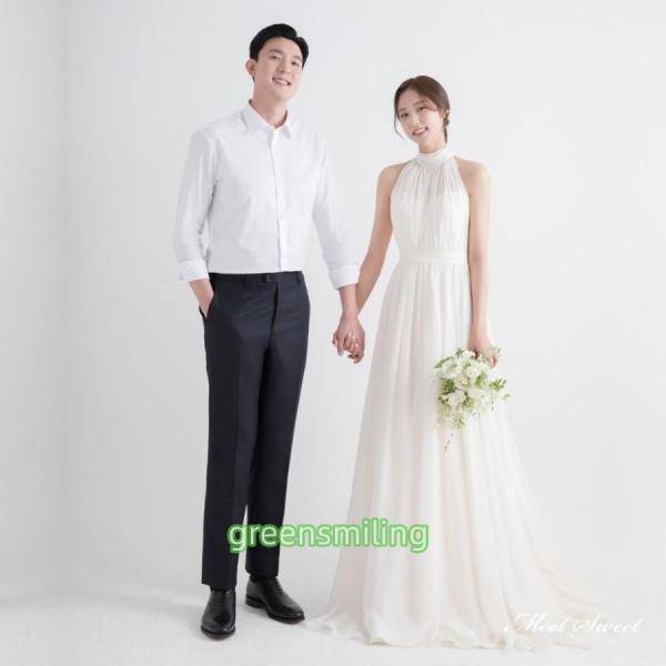 ウェディングドレス ウエディングドレス ロングドレス 二次会 結婚式 前撮り ブライダル 花嫁 スレ...