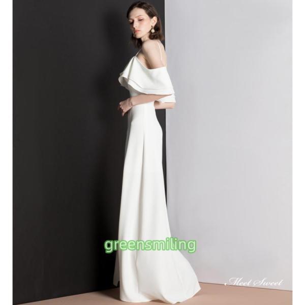 ウェディングドレス ウエディングドレス ロングドレス 二次会 結婚式 前撮り ブライダル 花嫁 スレ...