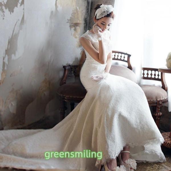 ウェディングドレス マーメイドライン ウエディングドレス 安い 花嫁 ロングドレス 披露宴 マーメイ...