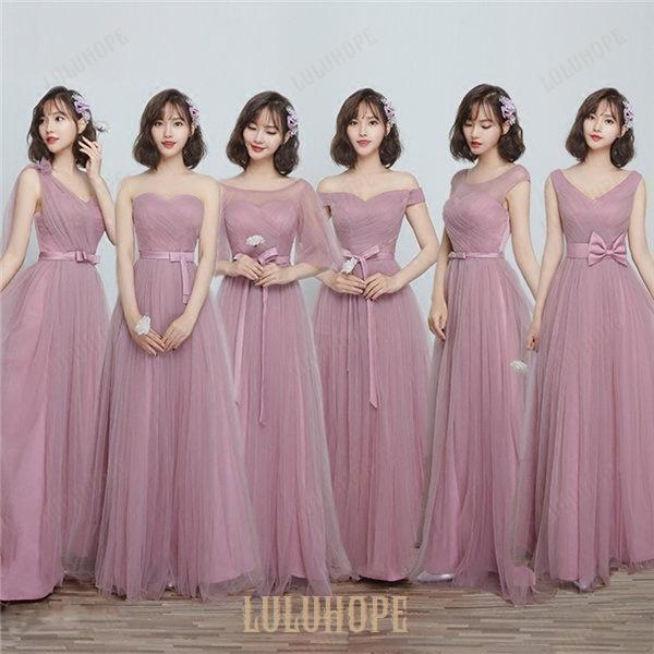 ブライズメイド ドレス おしゃれ 披露宴ドレス ロングドレス 演奏会ドレス 二次会 花嫁 ピアノ 発...