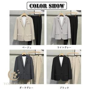 テーラードジャケット メンズ 秋 春 ジャケッ...の詳細画像5