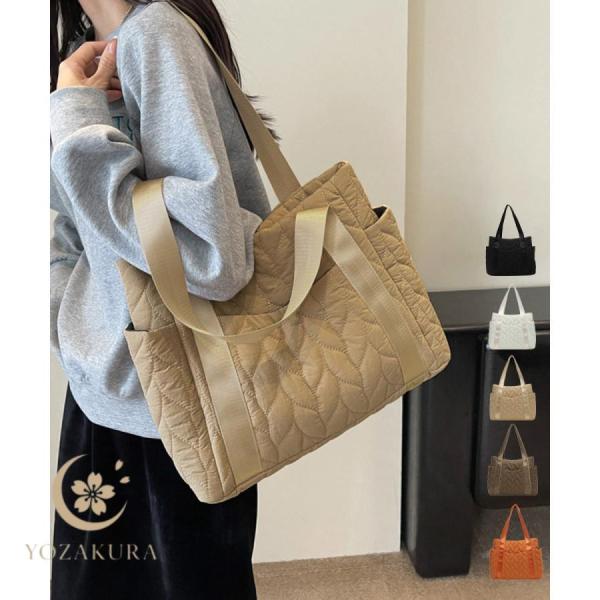 キルティングトートバッグ 韓国風鞄 軽量