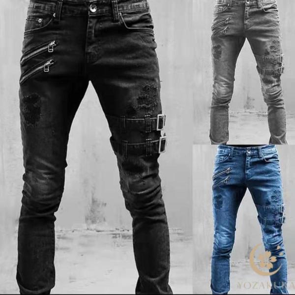 パンツ デニム ライダーパンツ ライディング 通気 防風 夏 秋 冬