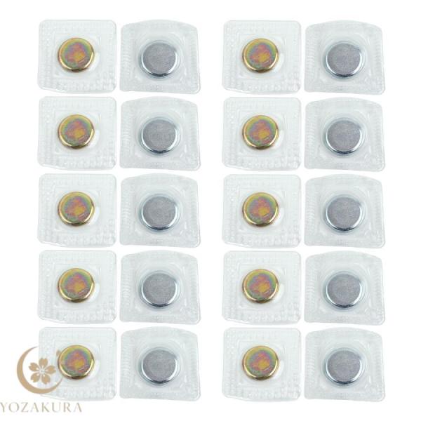 マグネットボタン 隠しボタン 縫い付け 磁石 手芸 クラフト 強力 3.2cm×3.2cm PVC密...