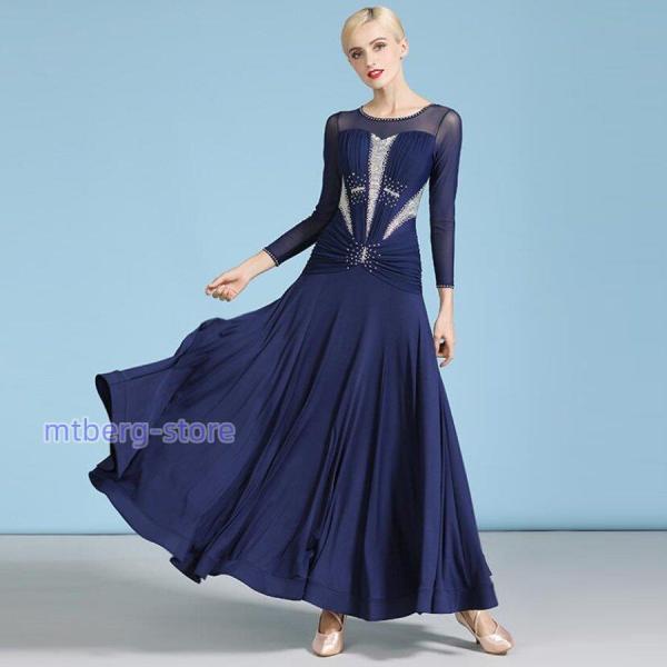 社交ダンス衣装 社交ダンスドレス ダンス衣装 レディース 発表会ドレス ステージ衣装 競技用ドレス ...