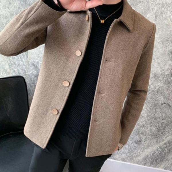 ピーコート　Pコート  メンズコート　秋冬　ラシャコート トレンド  コート　男性　ジャケット　アウ...