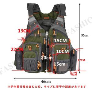 ライフジャケット 2way フィッシングベスト...の詳細画像1