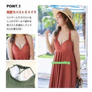 水着 大きいサイズ レディース 体型カバー ぽ...の詳細画像4