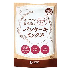 砂糖不使用　玄米粉入りパンケーキミックス 特定原材料7品目不使用 小麦不使用 グルテンフリー カゼインフリー アレルギー対応食品 アレルゲンフリー｜yozephonline