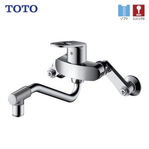 TOTO キッチン水栓 TKY01305JA 壁付シングル混合水栓 シングルレバー