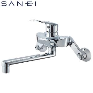 SANEI 壁付シングルレバー混合栓 K1700ED-4UR-13 水栓金具 キッチン用