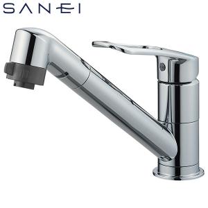 SANEI ワンホールシングルレバー切替シャワー混合栓 寒冷地用 K8711MEJK-S-13 水栓金具 キッチン用 キッチン水栓 三栄水栓｜yp-com