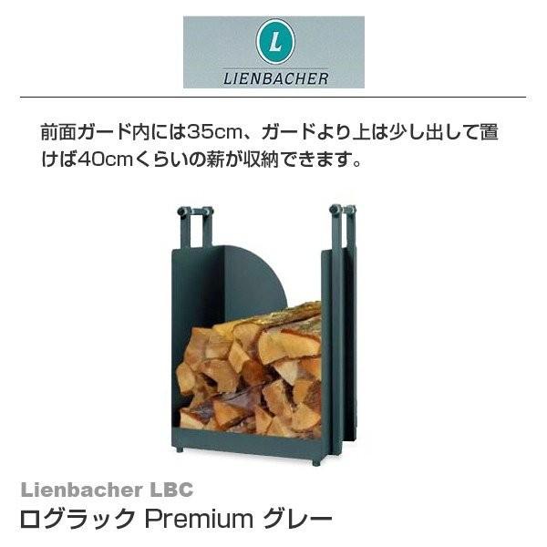 代金引換不可 Lienbacher LBC ログラック Premium グレー 541207 暖炉 ...