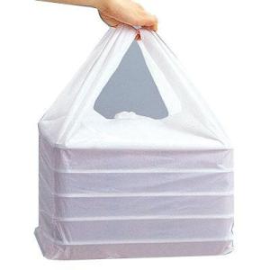 弁当袋 ＫＰバック No.7 乳白(50枚)[福助工業]長舌片付きレジ袋 業務用 配達袋