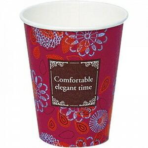 紙コップ ＳＭＴ-２８０　エレガントタイム(50個)紙コップ イベント テイクアウト 使い捨て コー...