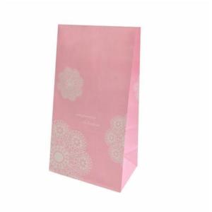 [送料無料]角底袋 ギフトバッグ レースィ ピンク 8号 (20枚)紙袋/プレゼント/ラッピング/か...