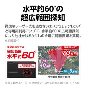 レーザー&レーダー探知機 A1200L ユピテ...の詳細画像4